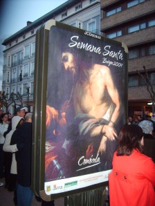 Werbeplakat für die Osterfeiertage in Burgos